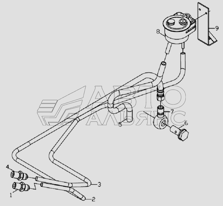 3406D134 Power steering pipeline equipment