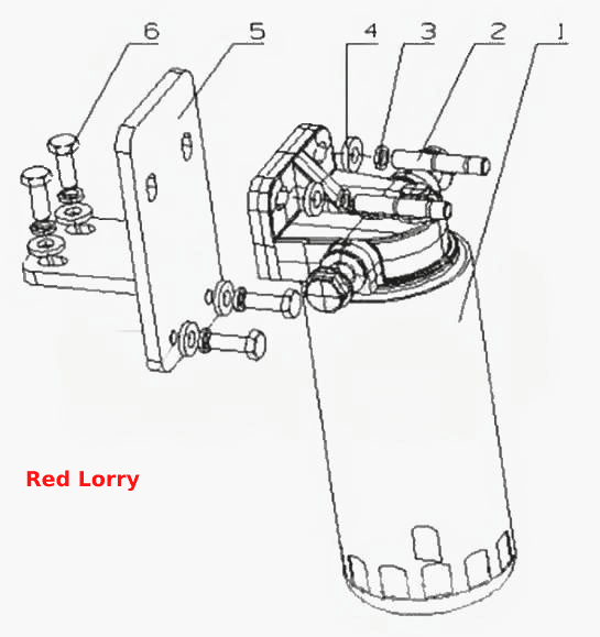 D22J1- Топливный фильтр в сборе