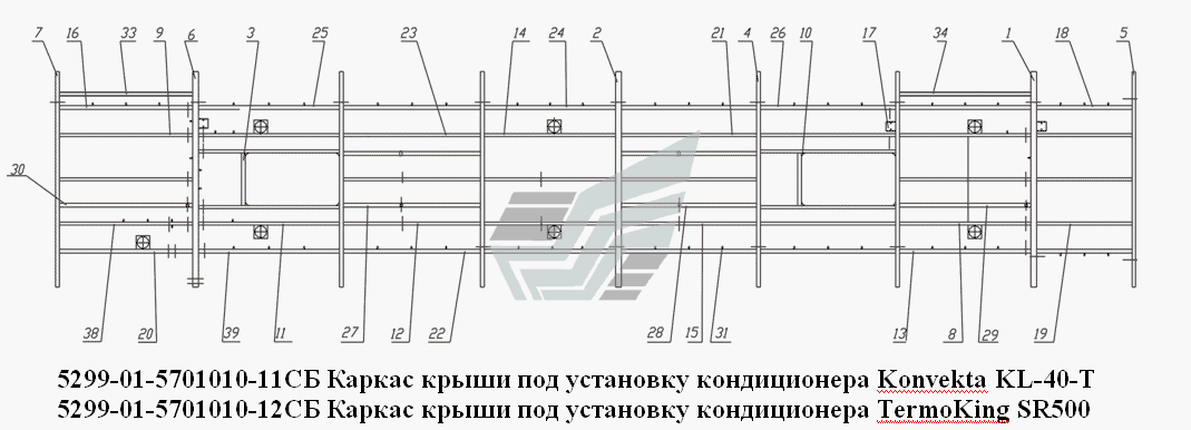 Каркас крыши