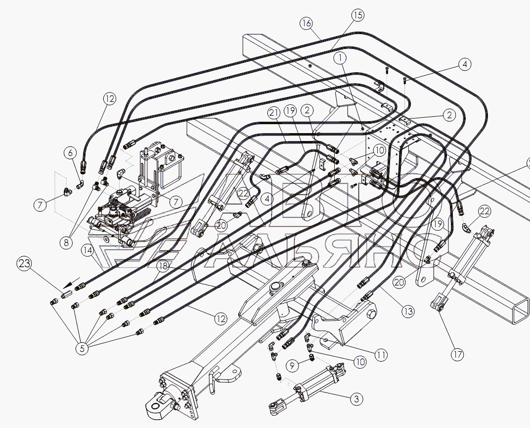 ROW FINDER AND HITCH HYDRAULICS