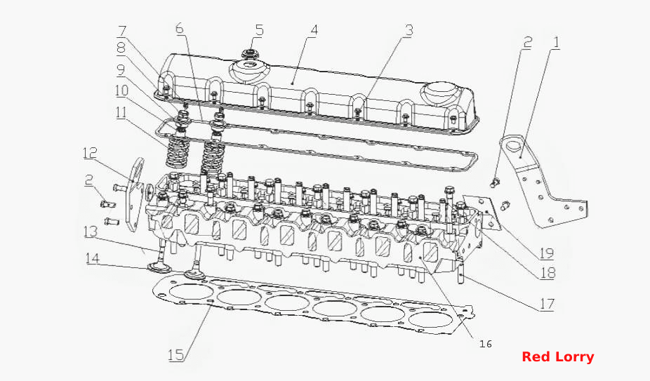 G64HA-1003000 Головка цилиндров и крышка головки цилиндров в сборе