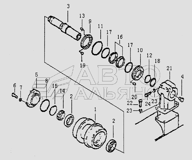 НЕСУЩИЙ РОЛИК PD320Y- PD320Y-
