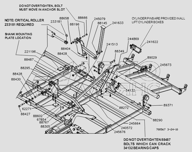 LEFT INNER WING ASSEMBLY- 50 FT