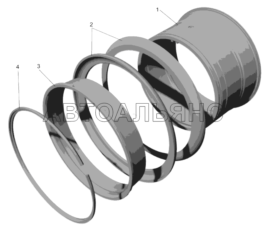 Колесо (75570-3101012-10);Wheel