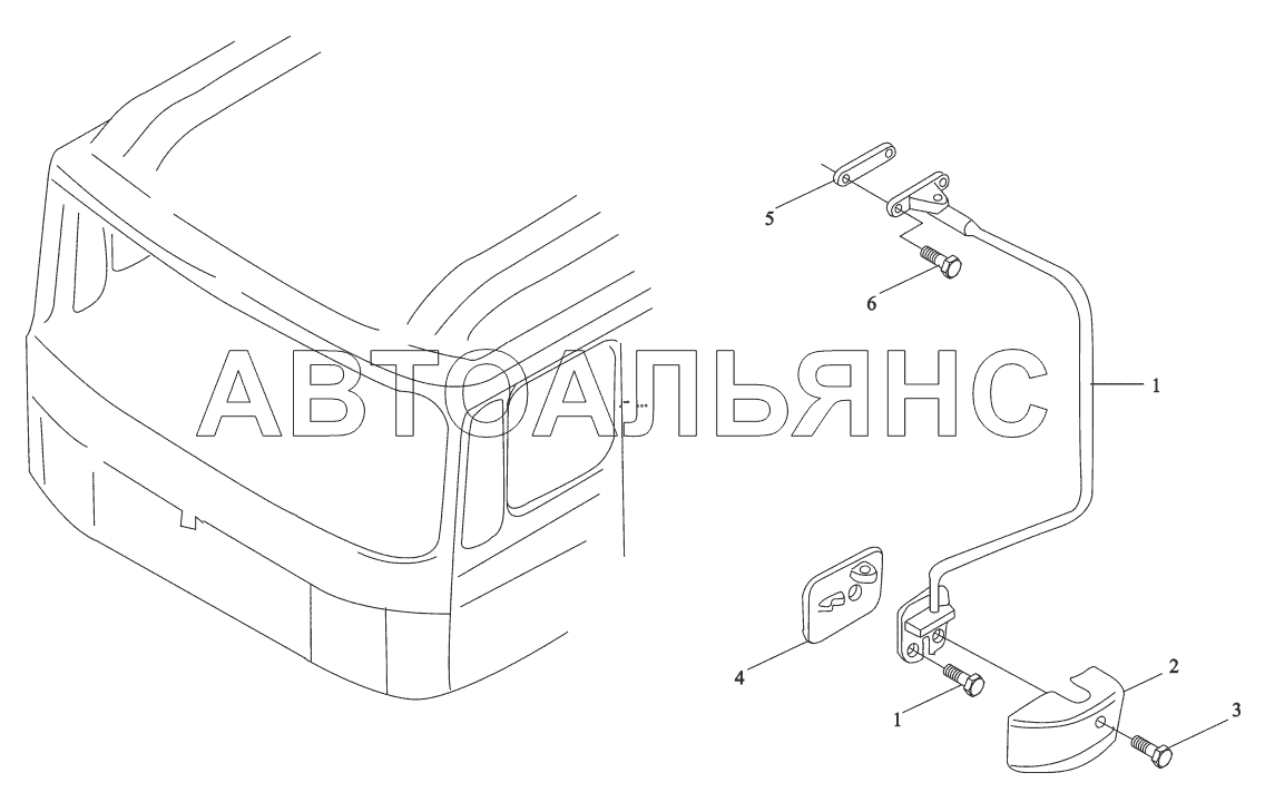 REAR VIEW MIRROR LEFT BRACKET