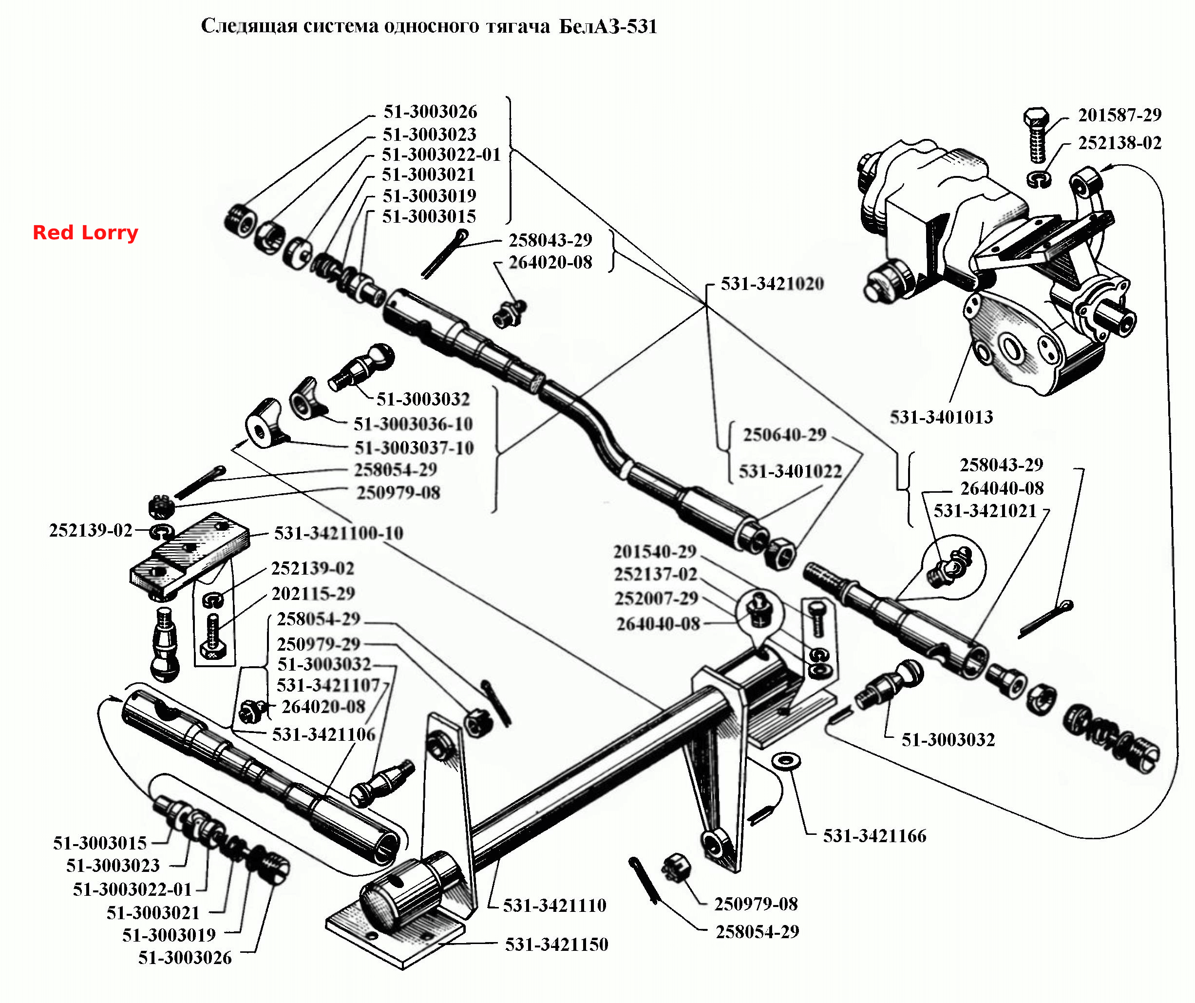 Следящая система одноосного тягача БелАЗ-531