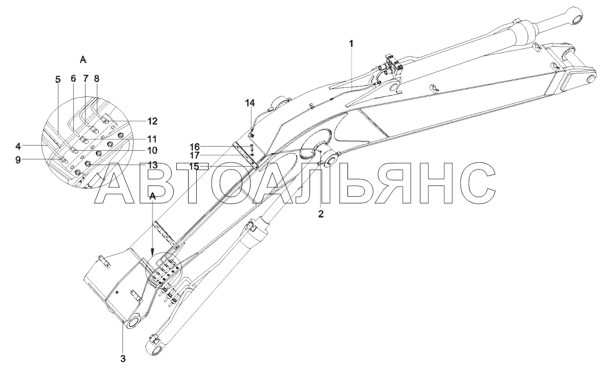 A810201030039 Трубопровод, смазка