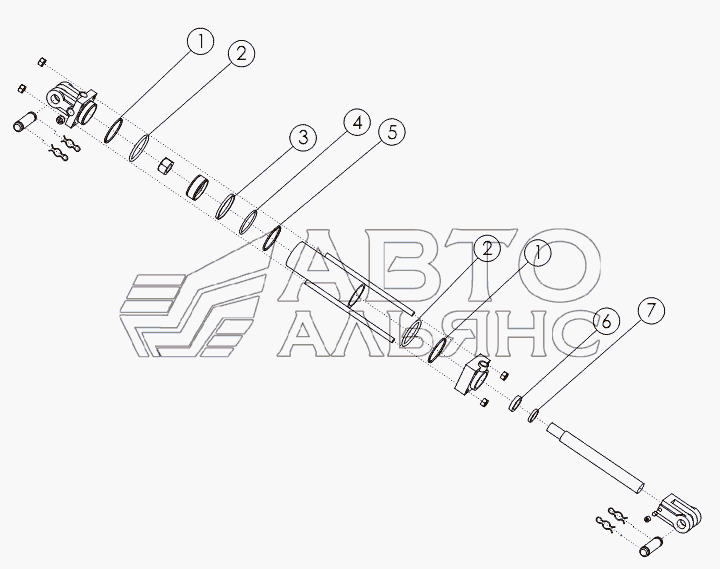 HYDRAULIC CYLINDER: 3X8 №58890