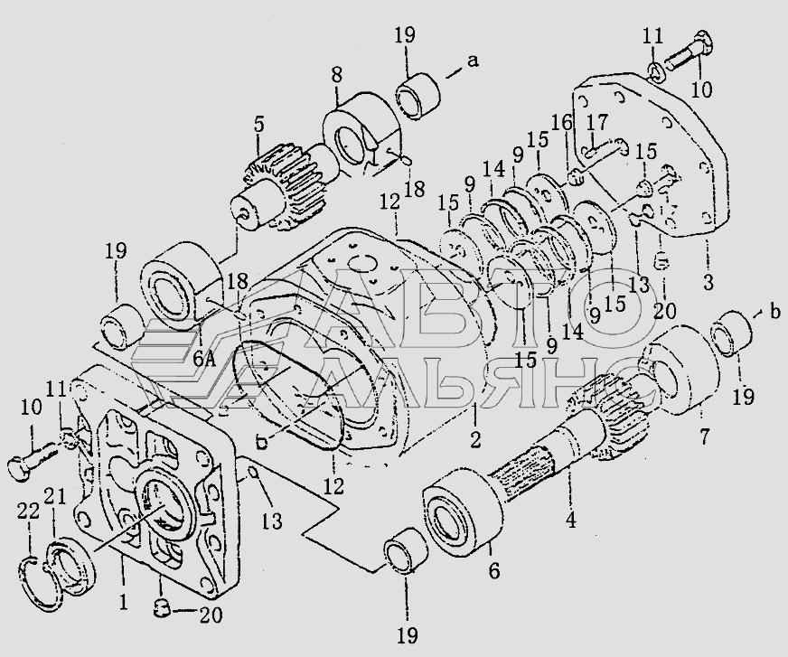 ГИДРАВЛИЧЕСКИЙ НАСОС PD320Y-