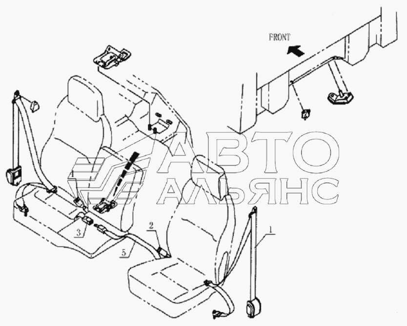 8212D0 Safety belt system