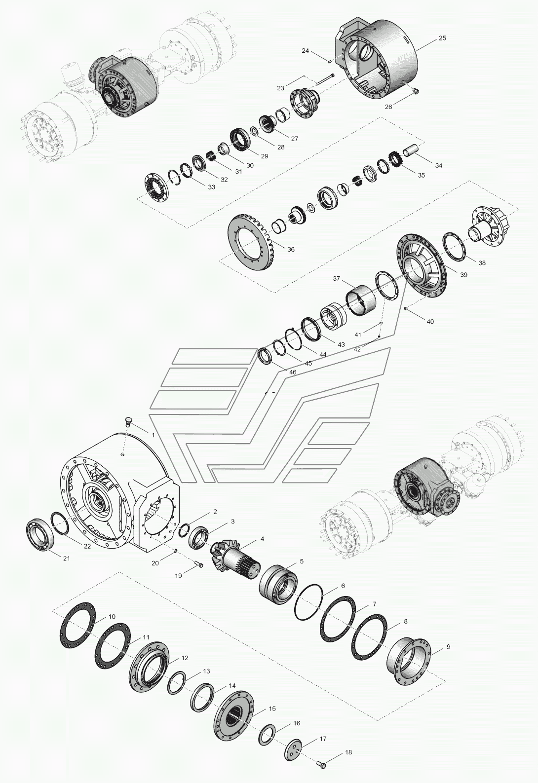 2765020-2302000 Передача главная с дифференциалом