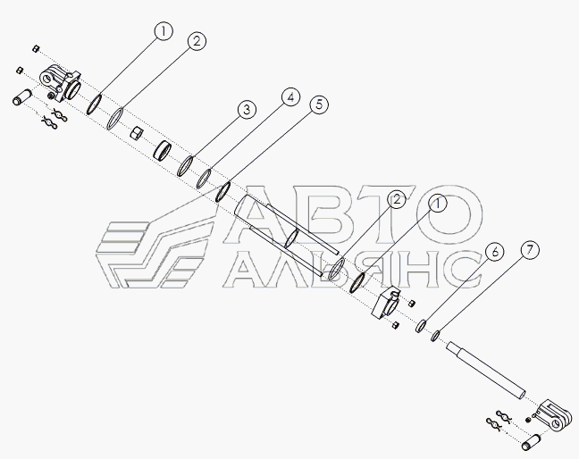 HYDRAULIC CYLINDER: 4X8 №58891