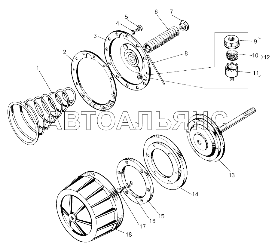 Цилиндр тормозной;Brake cylinder