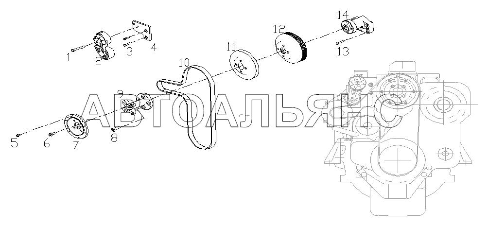 ГРУППА СИСТЕМ ПЕРЕДНИХ ПЕРЕДАЧ D16A-+A