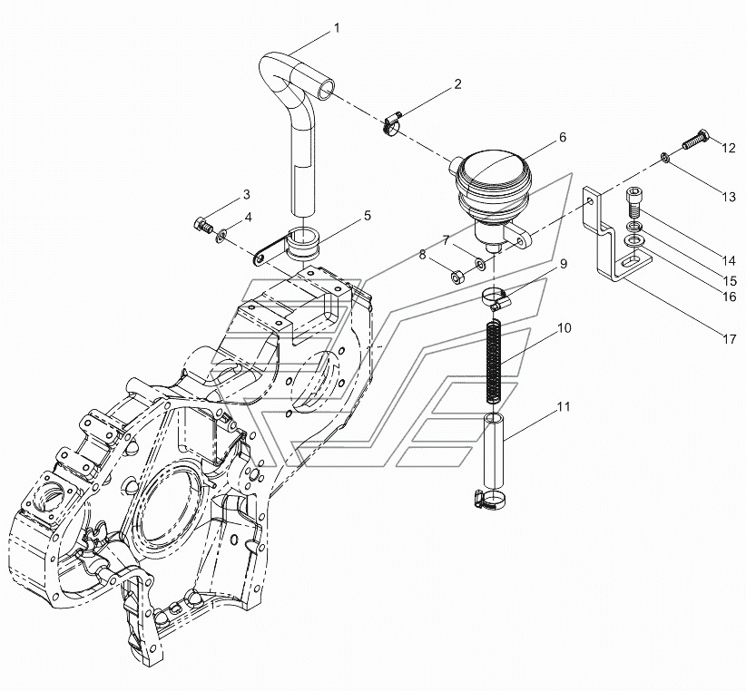 Crankcase ventilation assembly