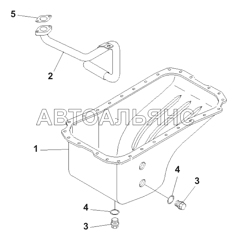 OIL PAN AND SUCTION TUBE