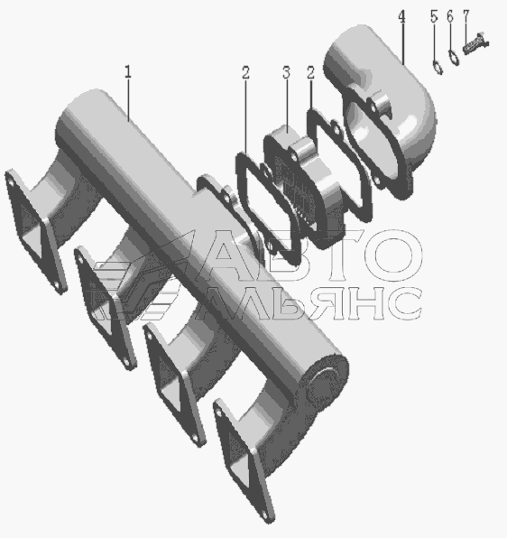 QC490Q(DI)-09000 Intake pipe assembly