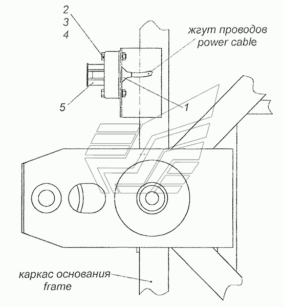 5297-3723003-30, 5297-3723703-30 Установка розетки прицепа
