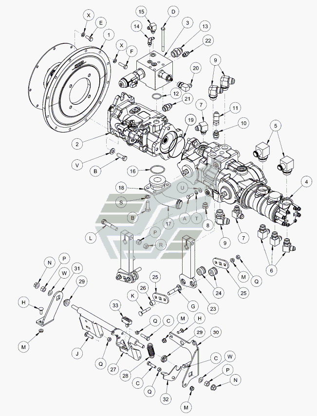 PUMPS, NEUTRAL INTERLOCK AND PINTLE ARMS