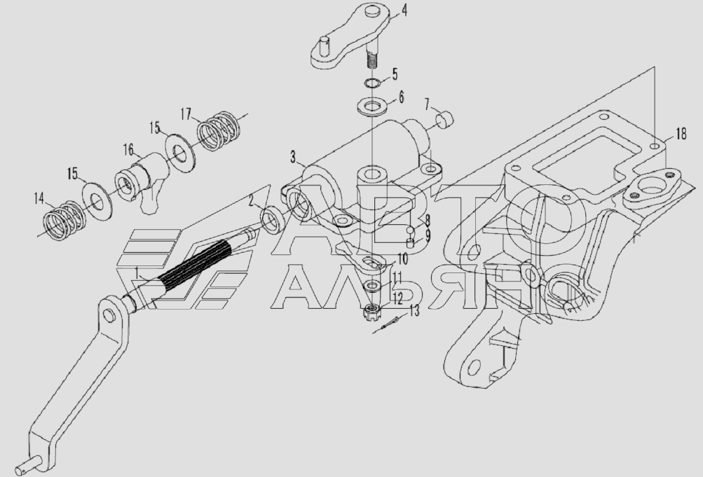 Seat, gear shift control assembly