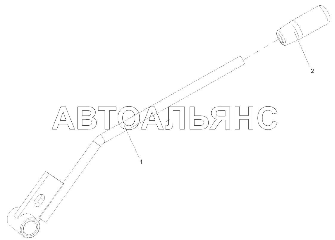 Рукоятка управления GP, шасси справа