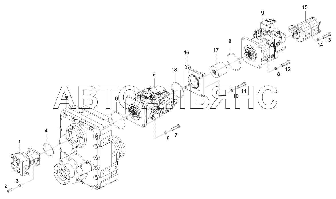 11796493 Transfer case and oil pump GP