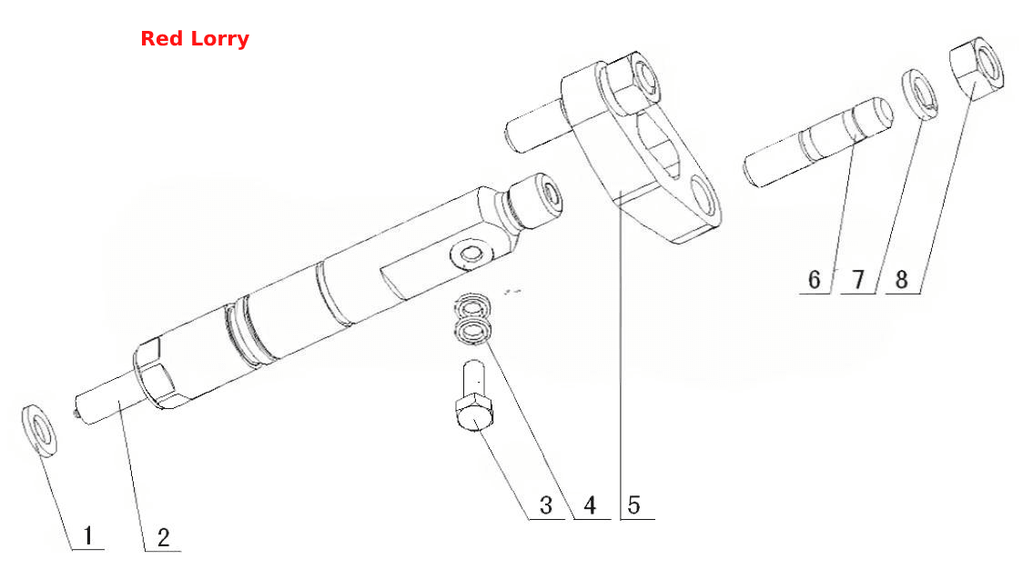 J3400- Топливная форсунка в сборе