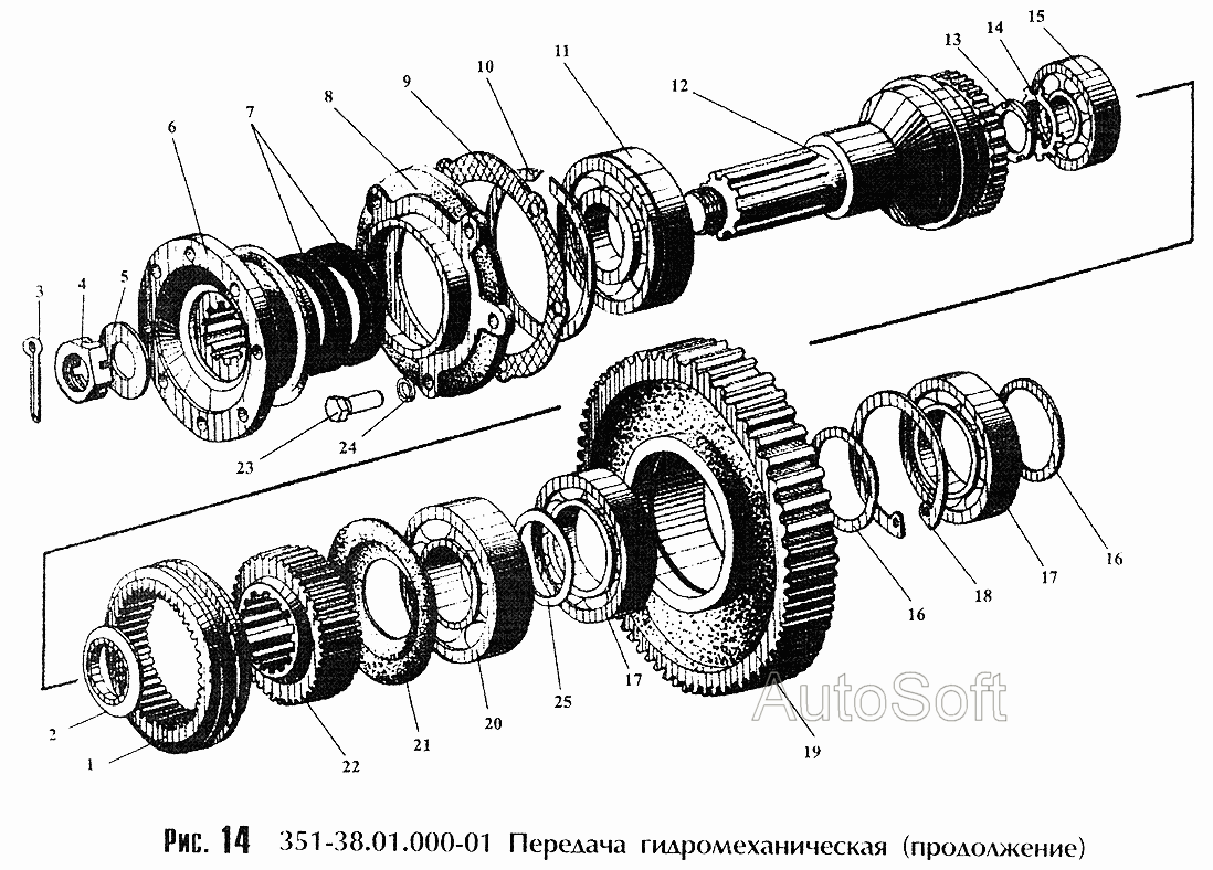 Передача гидромеханическая- -