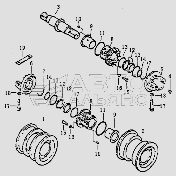 ОПОРНЫЙ КАТОК PD320Y- PD320Y-